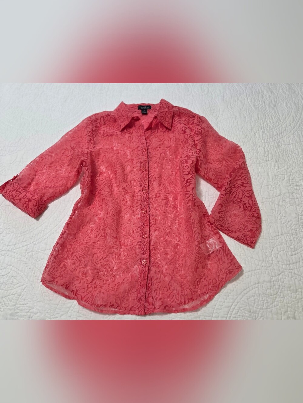 Erika Coral Blouse.